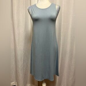 FREE FLY Sleeveless Bamboo Flex Dress in Cays Blue | Size Small